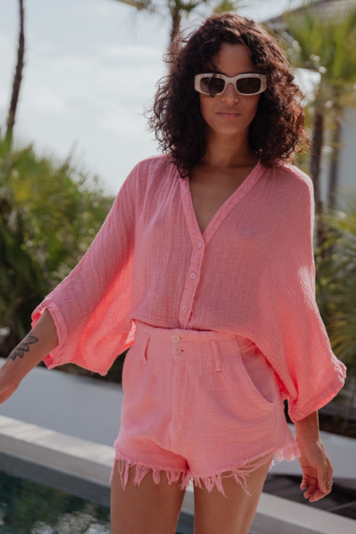 Fiesta Cotton Shorts Pink