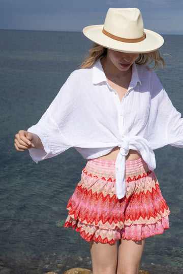 Natalia Knit Skirt Red