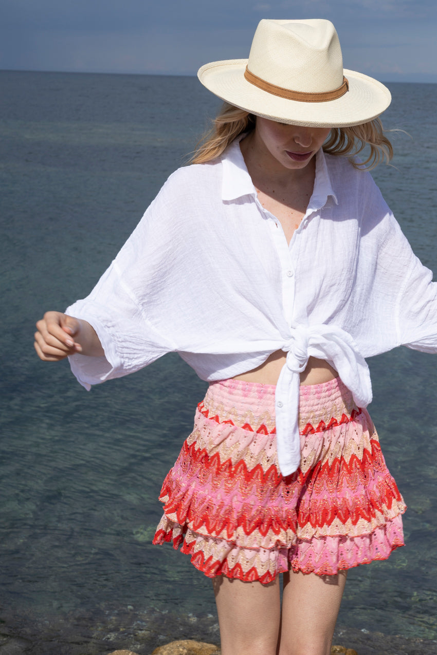 Natalia Knit Skirt Red