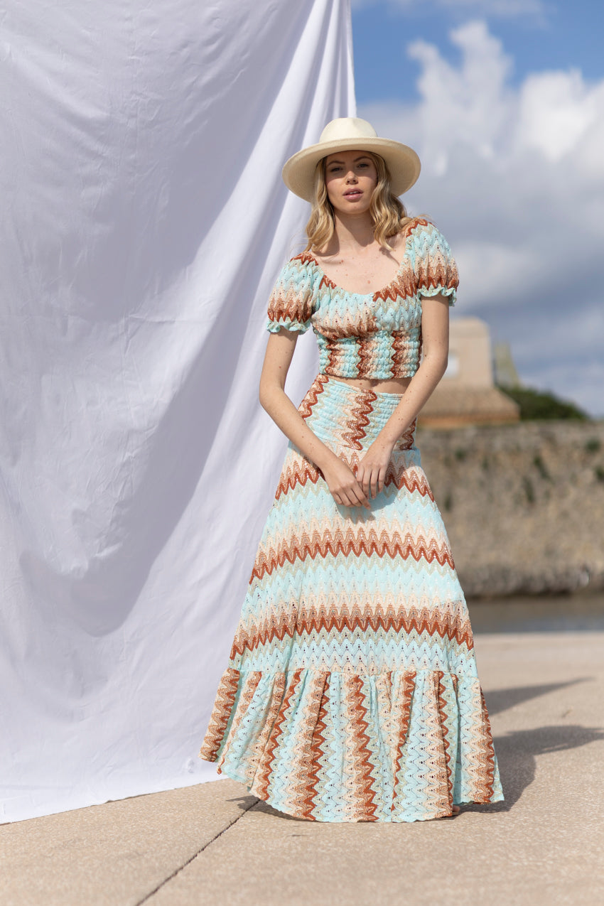 Zelda Knit Skirt Indian