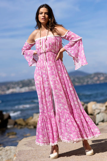 Evana Flower Dress Orchid