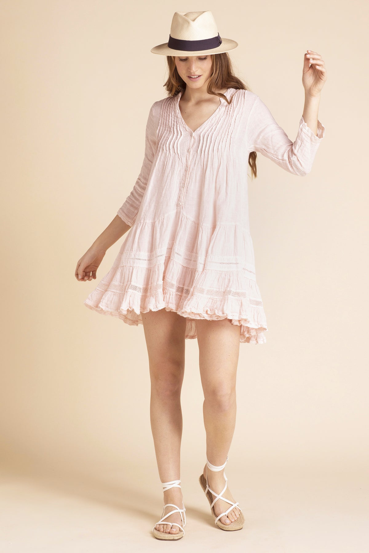 Linen Dress Prima Rosa