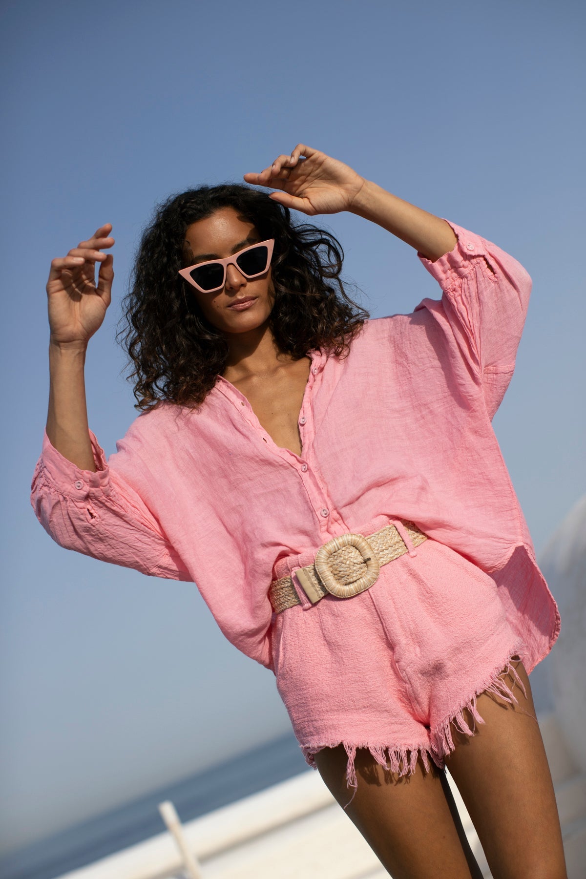 Fiesta Cotton Shorts Pink