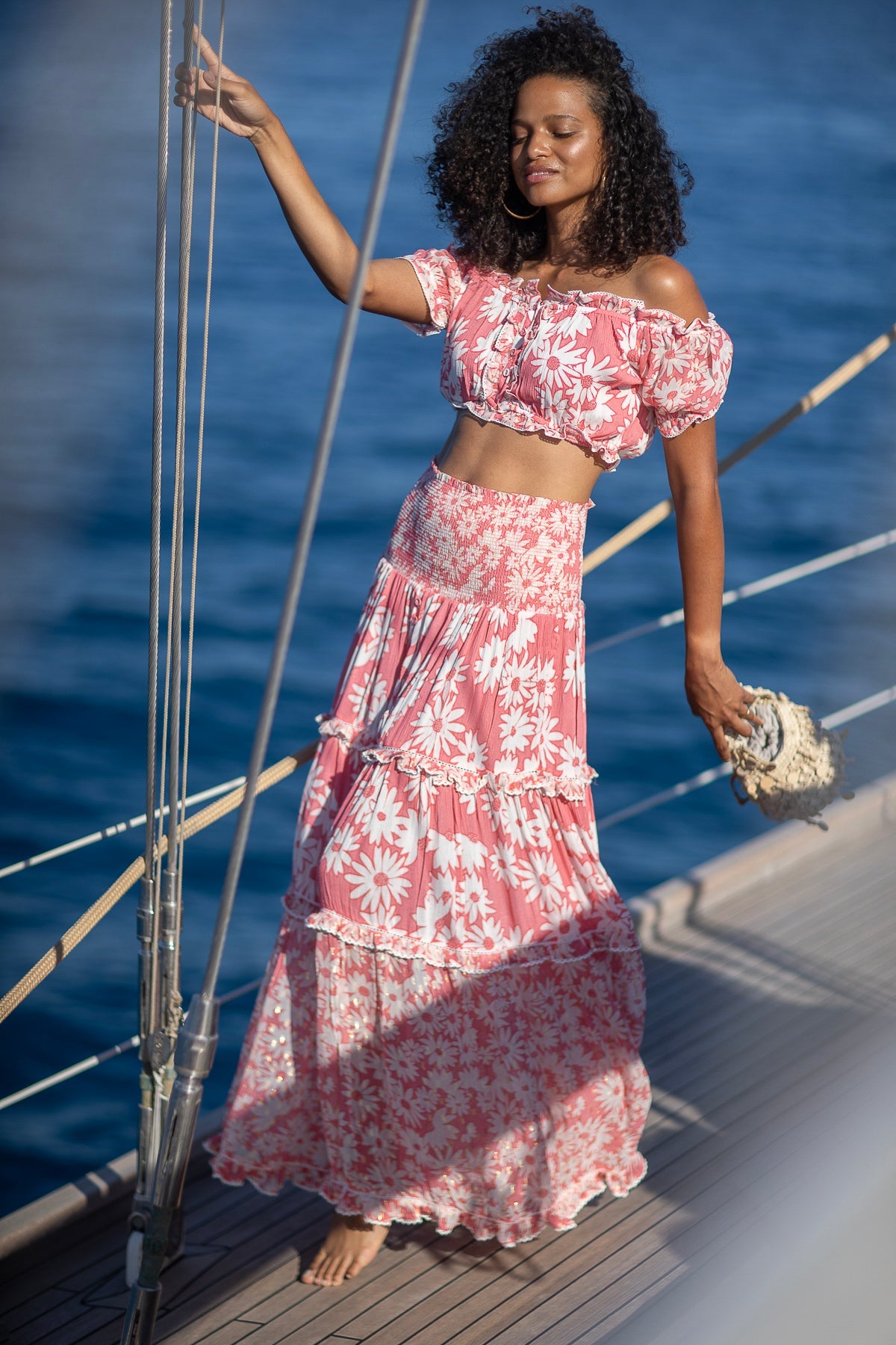 Antonella Daisy Skirt Blush