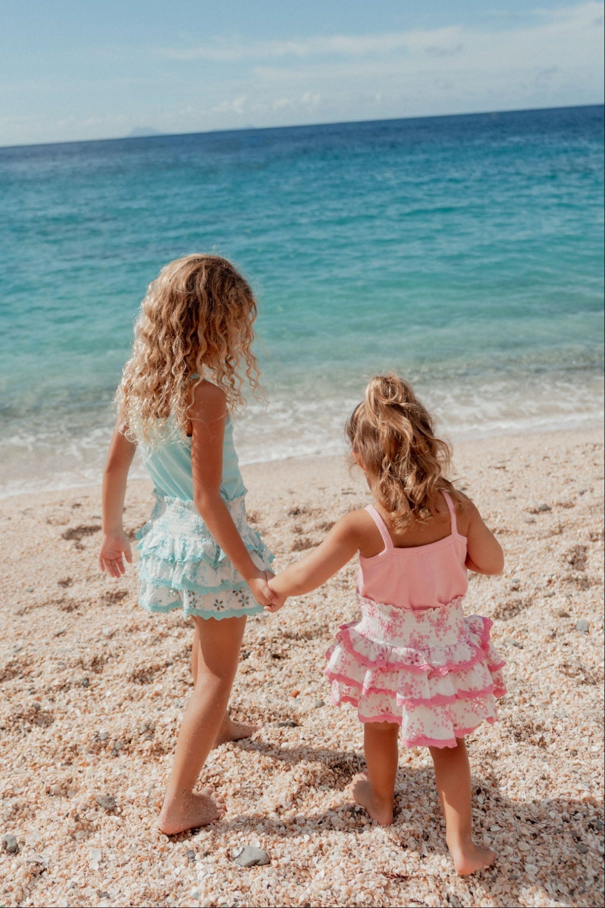 Kids Embroidered Skirt Pink