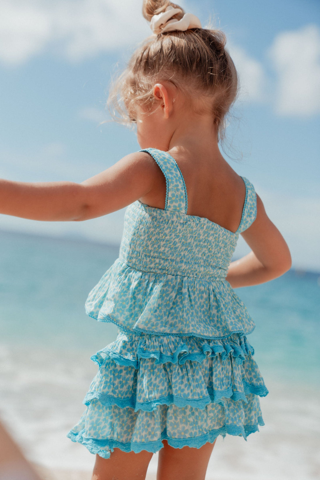 Anastasia Kids Flower Skirt Turquoise