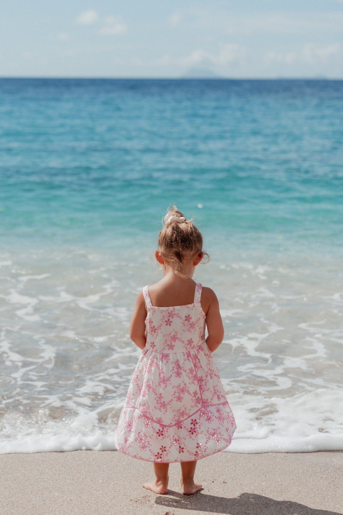 Kids Embroidered Dress Pink